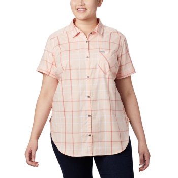 Columbia Anytime Casual Stretch Short Sleeve Plus Size, Camisa Multicolor Para Mujer | 716205-HNA